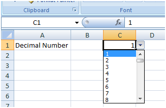 Excel drop-down list - Figure 8